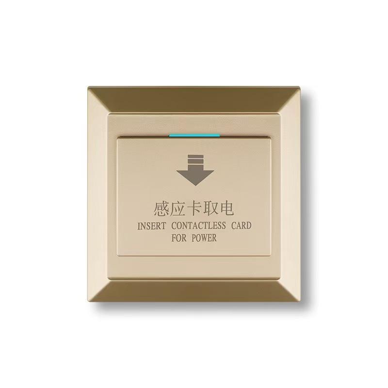 Programmable Energy Saver Wall Switch 220V 40A Smart Hotel Temic 125Khz Card Power Switch with Time Control Function