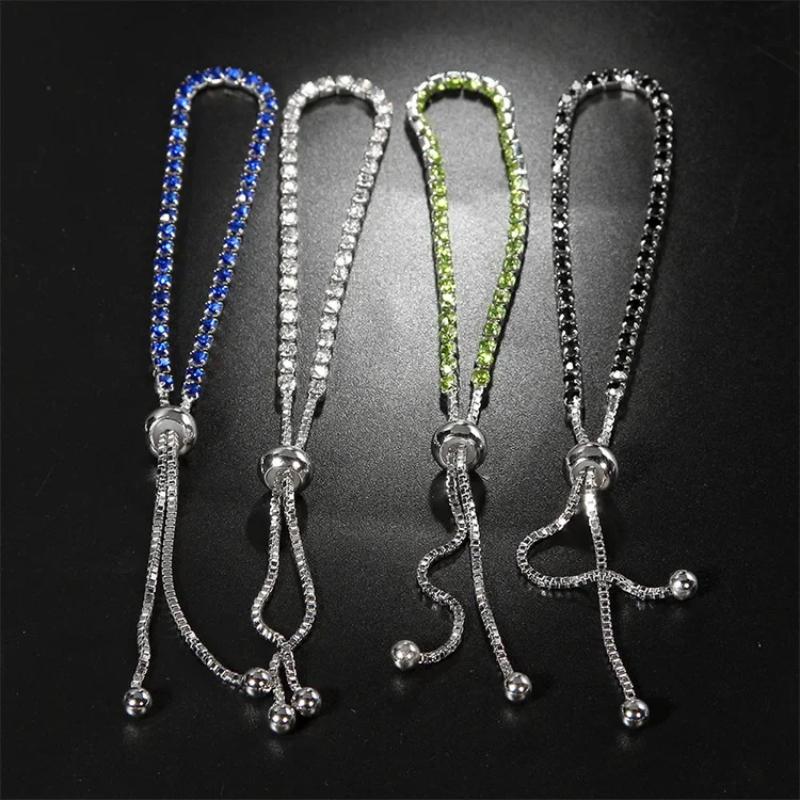 Bling Diamond Bracelet Women's Fashion Jewelry Accessories Bangles Engagement Wedding Chain Gift Women Elegant Steampunk