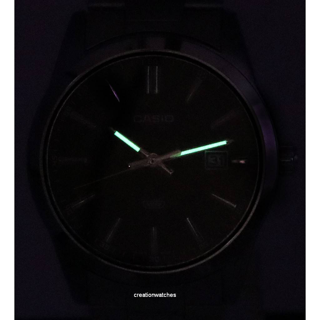 Casio Analog Stainless Steel Black Dial Quartz MTP-VD03D-1A MTPVD03D-1 Мужские часы