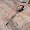 Stainless Steel Big Head Round Spoon Net Red Golden Dinner Long Handle Stirring Dessert Spoons For Kitchen Accessories Gadgets