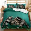 3D Print Microfiber Tarantula Printing Bedding Set - Insect Theme Duvet Cover with Black & Brown Spider