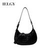 High-end Silver Armpit Bag, Korean Version of Fashionable Dumpling Bag, Niche Woven Large-capacity Simple Shoulder Bag
