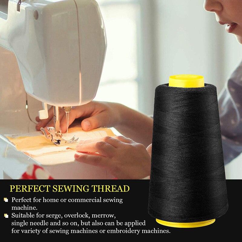 Высокоскоростная швейная нить 3000 ярдов, полиэстеровая швейная нить, ручная линия, 402 нить для вышивания