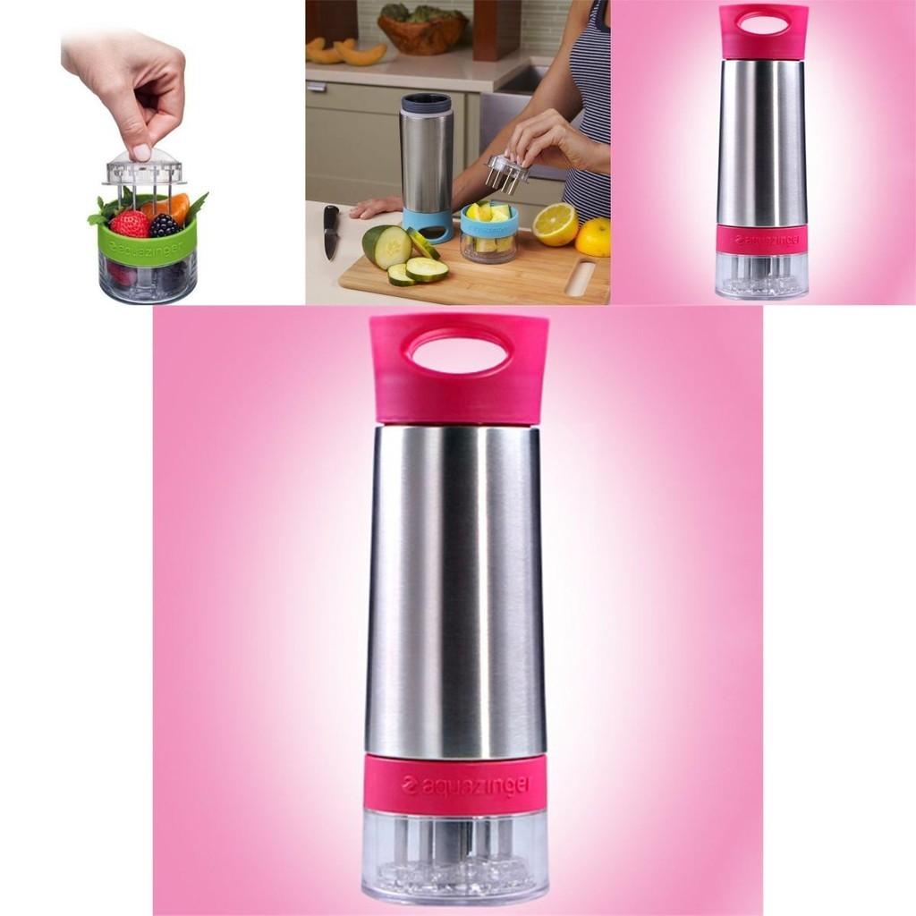 Бутылка-инфузер Aqua Zinger для воды с ароматизатором. Универсальная бутылка для освежающих напитков со свежими ингредиентами.