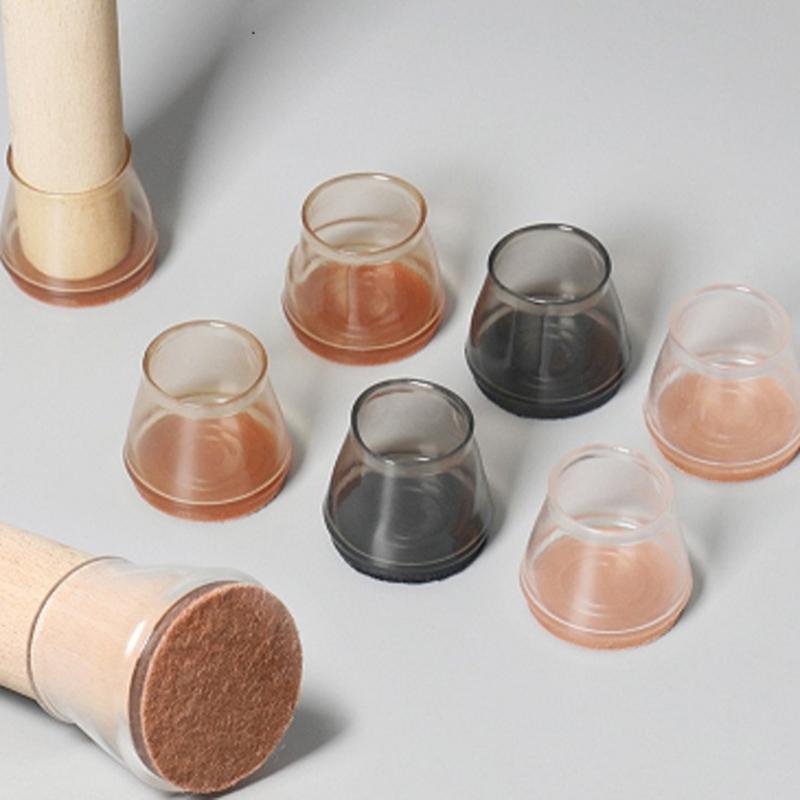 20pcs Furniture Feet Covers Noise Reducing Chair Socks Protective Chair Leg Tips Not Slip Glides Set for Wood Floor