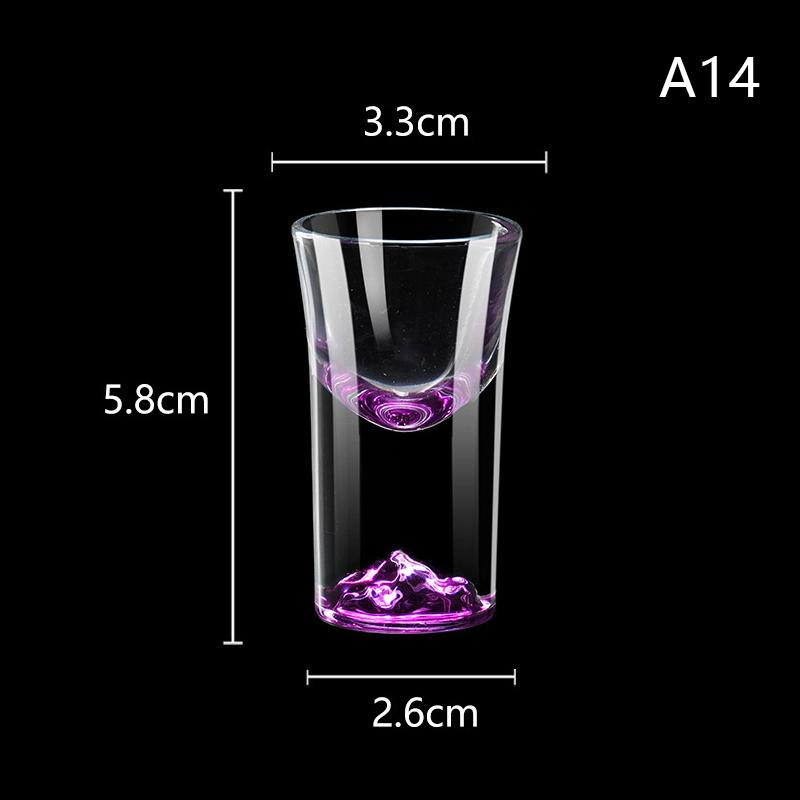 Luxury Crystal Glass Vodka Glass Sake Shochu Glass Bar Liqueur Gold Foil Glass Tea Cup High-end Gifts Hard Liquor Cups