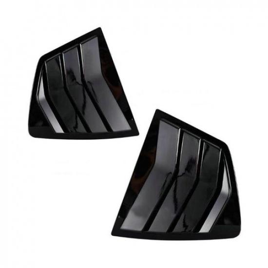 Glossy Black Side Window Louver Shutter Cover Trim For Honda Accord 2014-2017