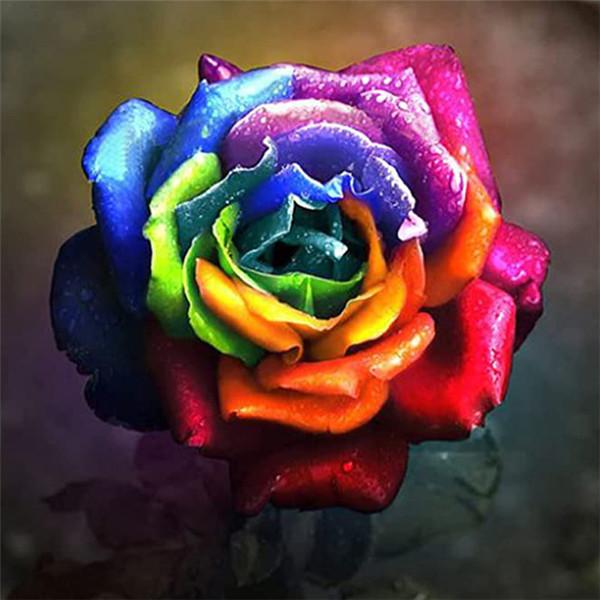 Painting New 5d Diamond Flower Arrivals Embroidery Rose Sale Rhinestones Mosaic Cross Stitch Wall Decor