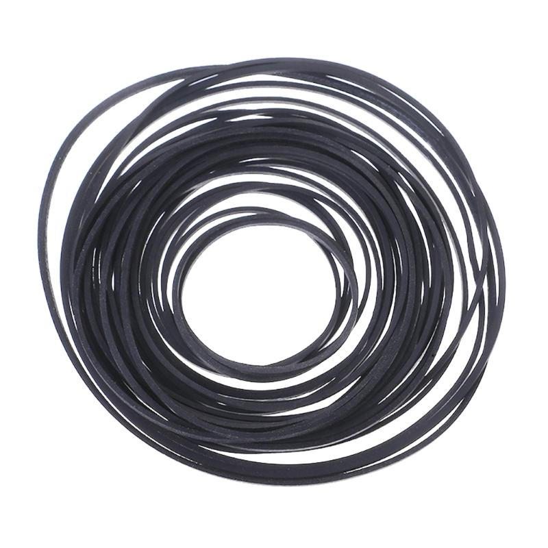 Set of 50/100pcs Assorted Belts for Cassette Players Record Players Quality Rubber Belts 0.7x0.7mm Easy Installation