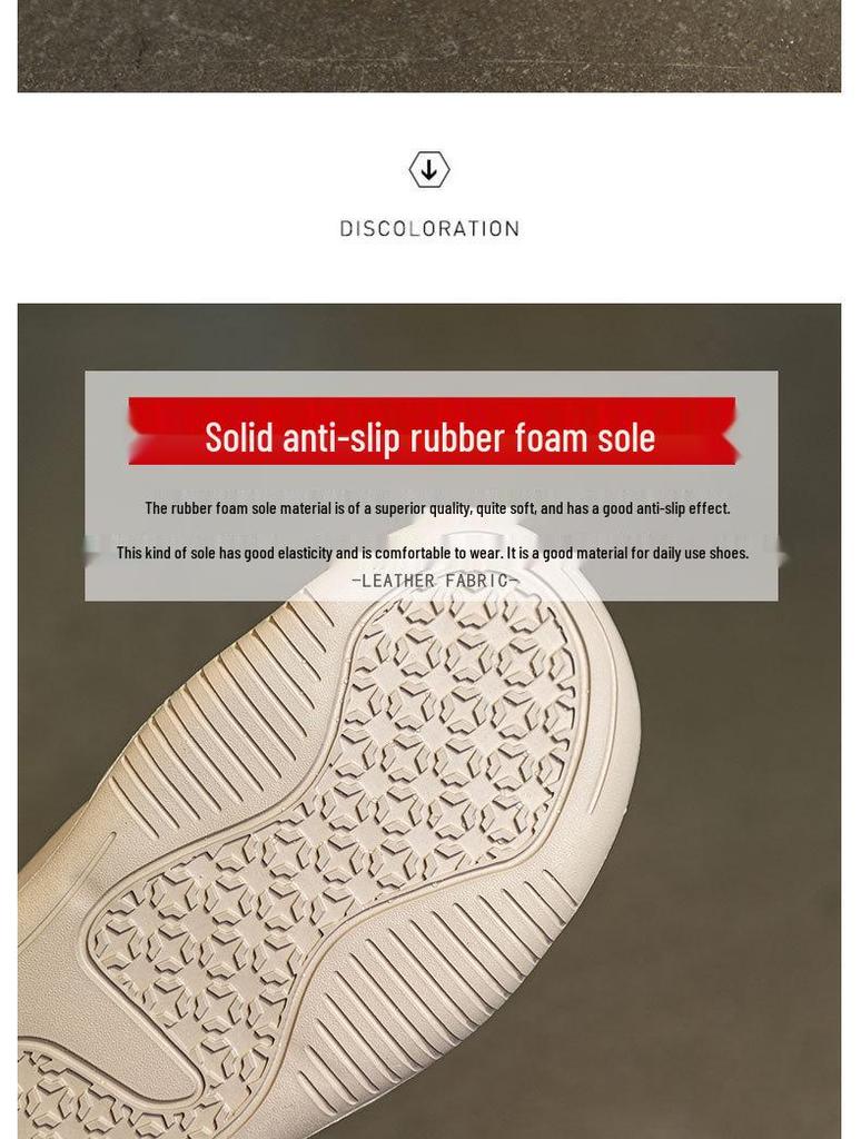 Meilaide 2025 Women's Spring Soft Leather White Lace-Up Casual Thick-Soled Round Toe Shoes