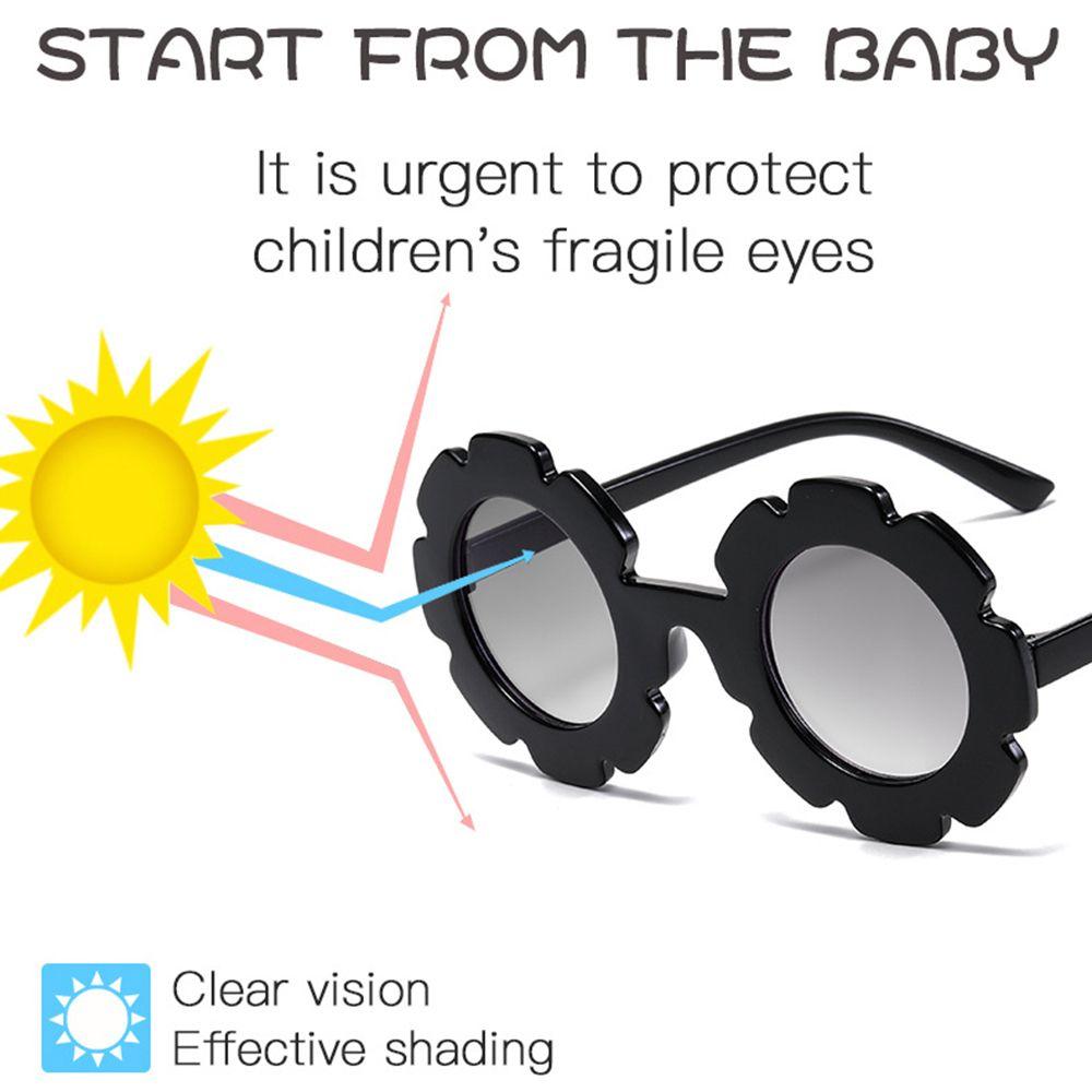 1pc Cute Fashion Trend Streetwear Eyewear Sun Glasses Vintage Flower Shape Children Sunglasses