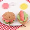 Кавайный плюшевый брелок в виде симуляции еды, креативный брелок в виде сэндвича, гамбургера, торта, подвеска для сумки, аксессуары для ключей, подарки для пары