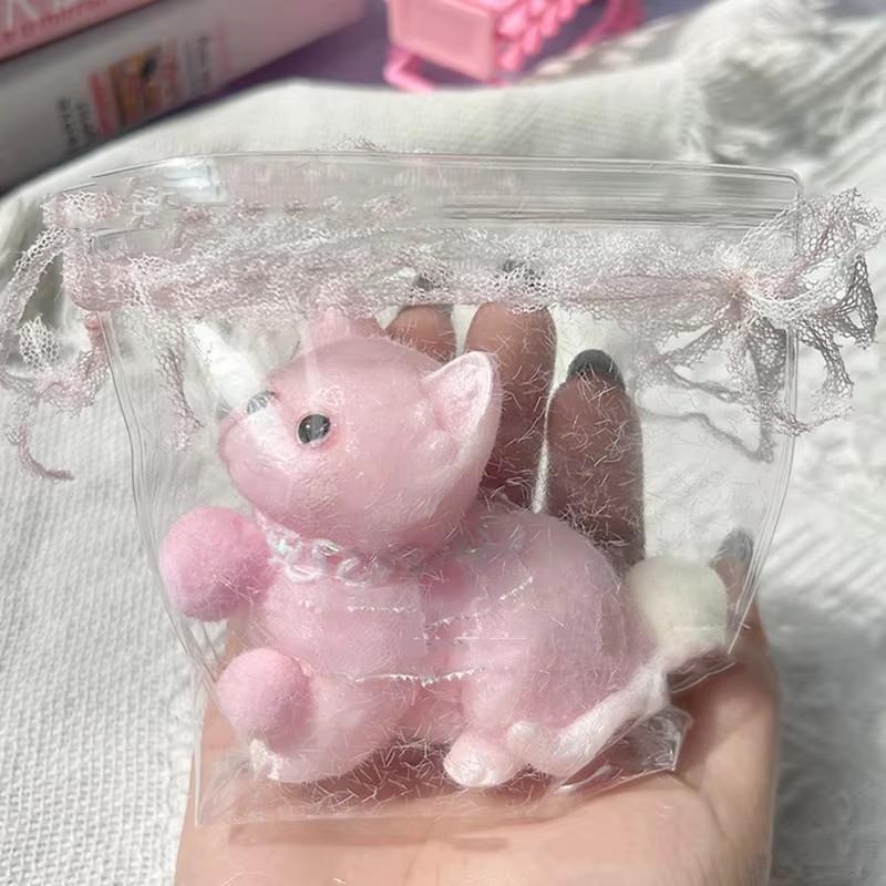 Мультяшный Кавайный Мягкий Плюшевый Животный Кролик Кошка Медленно Отскакивающая Игрушка-Сквиш для Пальцев Девочка Сквиши Подарок на День Рождения Персидская Кошка Детский Питомец