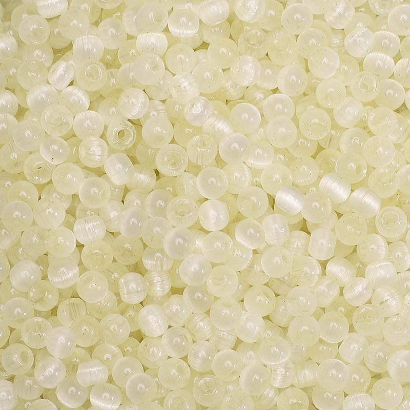 4 мм желейные стеклянные бусины «кошачий глаз» из проса, свободные бусины, аксессуары ручной работы, нанизанные вручную бусины, круглые бусины, цепочка для сотового телефона, круглые бусины, прекрасный цвет