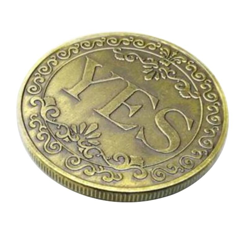 Креативная коллекционная монета из сплава «Да или нет», монета с решением, художественная коллекция, двухсторонняя подарочная памятная золотая монета