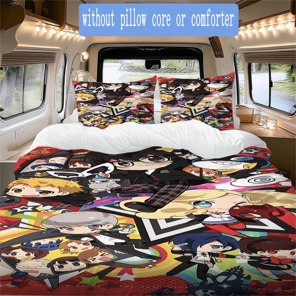 Evil Spirit Exorcism 5 Pattern Bedding,Quilt Set Quilt Cover Pillowcase Home Birthday Gift (1*duvet cover+2*pillowcase,without core)XSJT0917298