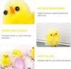 Cute Easter Chick Mini Animal Simulation Plush Small Yellow Chicken DIY Party Decoration Easter Gift Decoration for Home