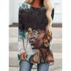 Женская футболка с длинным рукавом 2022, женские футболки с цветочным принтом, повседневные роскошные женские футболки, свободные Harajuku Y2k, одежда для девочек