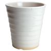 Pot Mikawayaki KANEYOSHI In Domestic Pottery Flowerpot Mikawayaki Flower Road White White Glaze 7 [Made Japan/Reliable Quality] No.