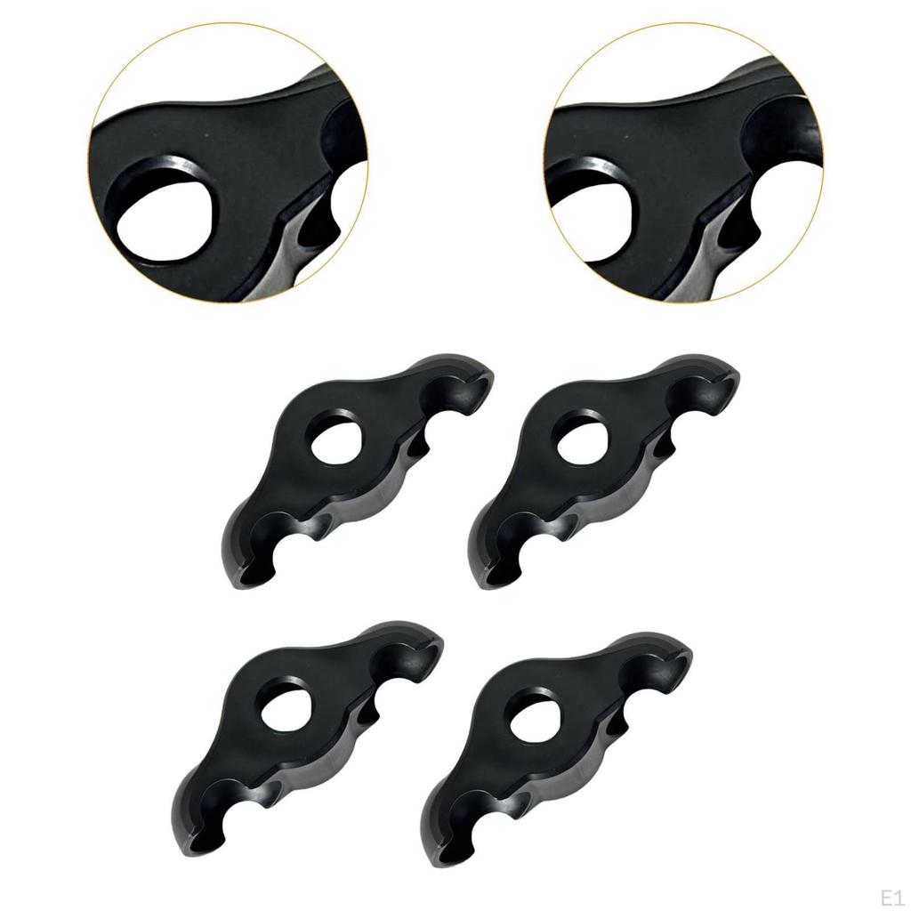 4 Pack Indoor Cycling Snap Feet Adapters for Bike Workouts