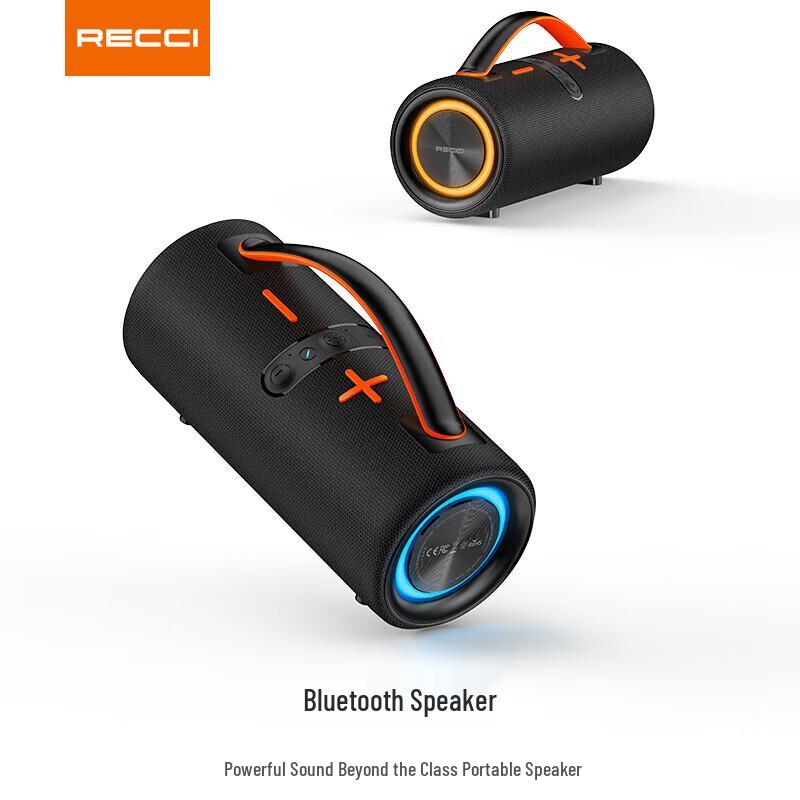 Портативная Bluetooth-колонка Recci RSK-W49, штекер CN (адаптер в комплекте)