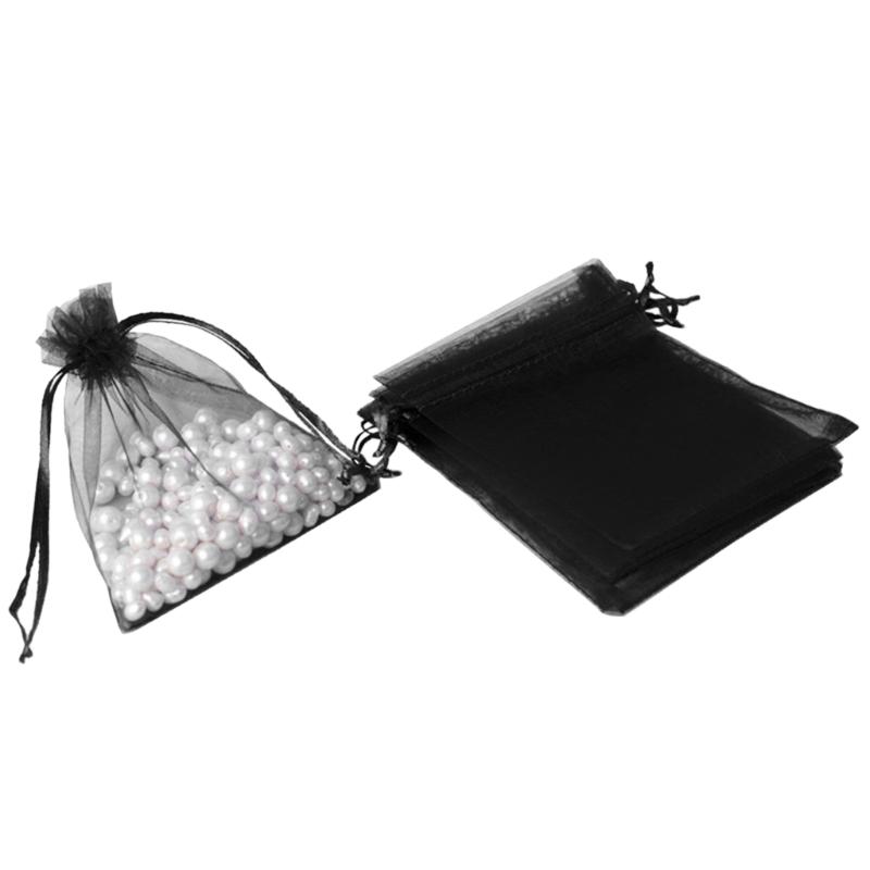 Breathable Storage Organizer Reusable Jewelry Packaging Pouch Drawstring Pocket Organza Gauze Sachet Accessories Bag