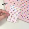 Self-Adhesive Body Jewels Colorful Star Rhinestone Face Stickers Dopamine Makeup Gems for Brightly Colored Music Festival Cheek Decoration Vibrant
