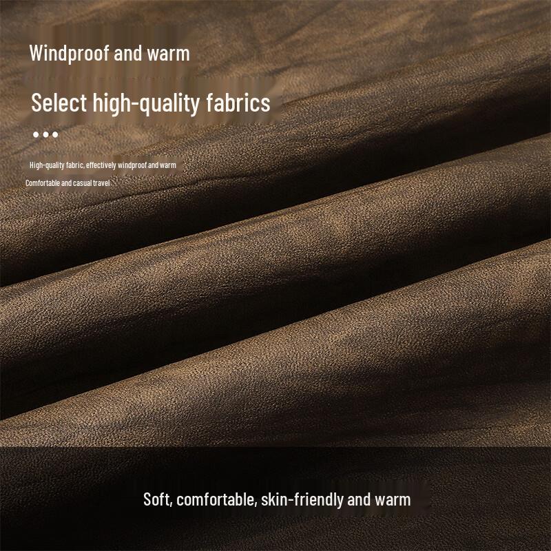 MIIOW Мужской теплый кожаный жилет