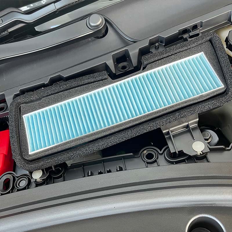 Крышка впускного воздушного фильтра автомобиля для Tesla Model 3 2021 2022, крышка из выдувной ткани, впускная крышка, вентиляционная накладка, защита от пыли