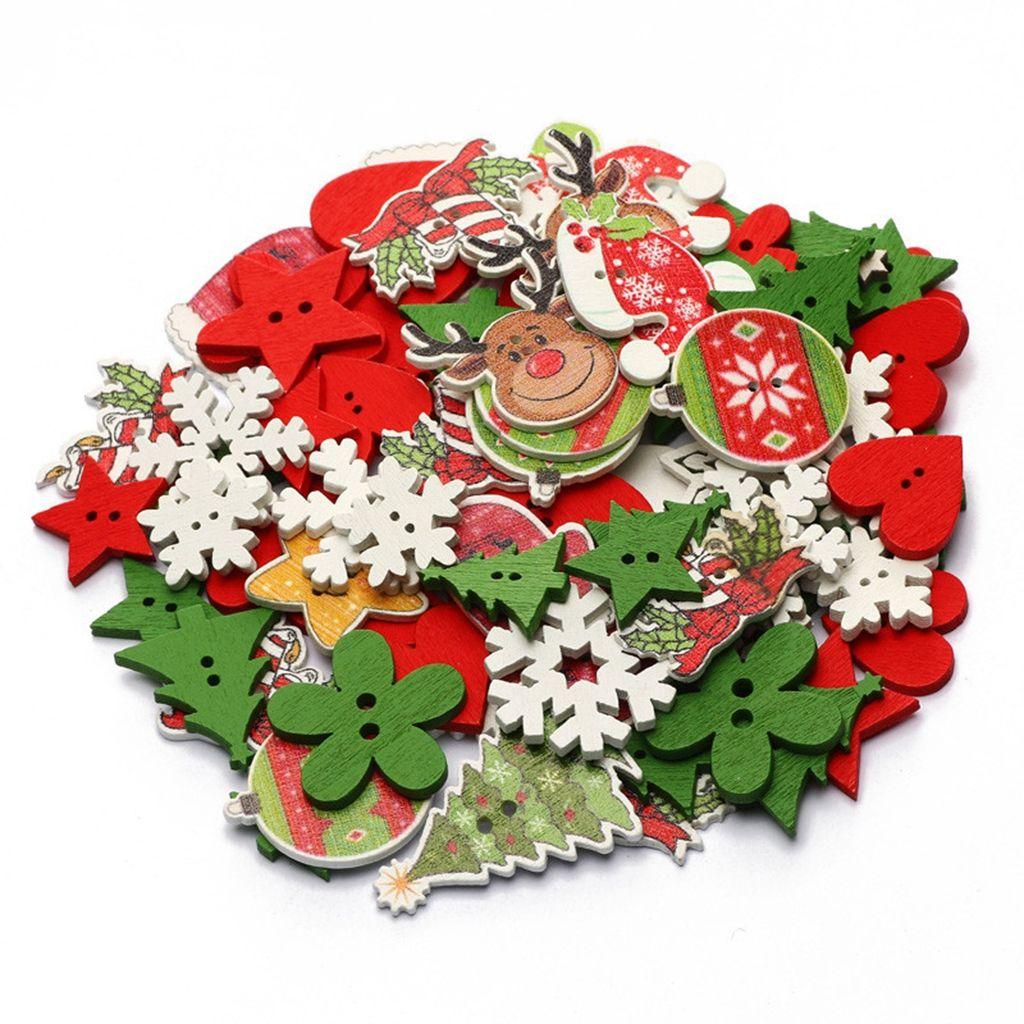 for Kid's Clothing Handmade Sewing Button Christmas Decoration Craft Buttons Colored Buttons