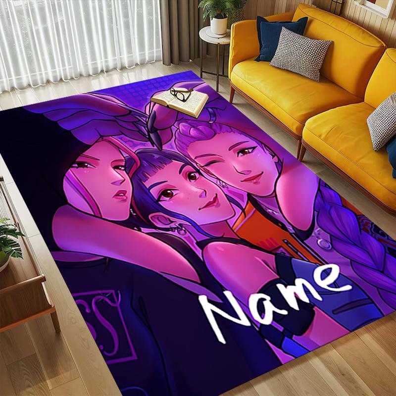 Custom Name Friendship Flight Living Room Non-Slip Area Rug Soft Carpet for Bedroom Kids Playroom Sofa Office Home Decor Doormat