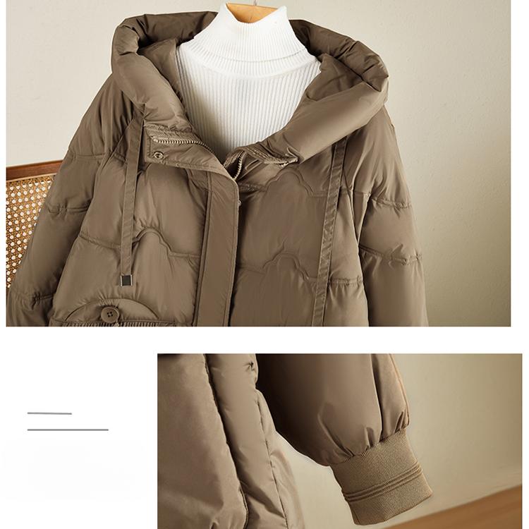 Утолщенное хлопковое пальто для женщин - свободный и уникальный дизайн в стиле «хлеб»