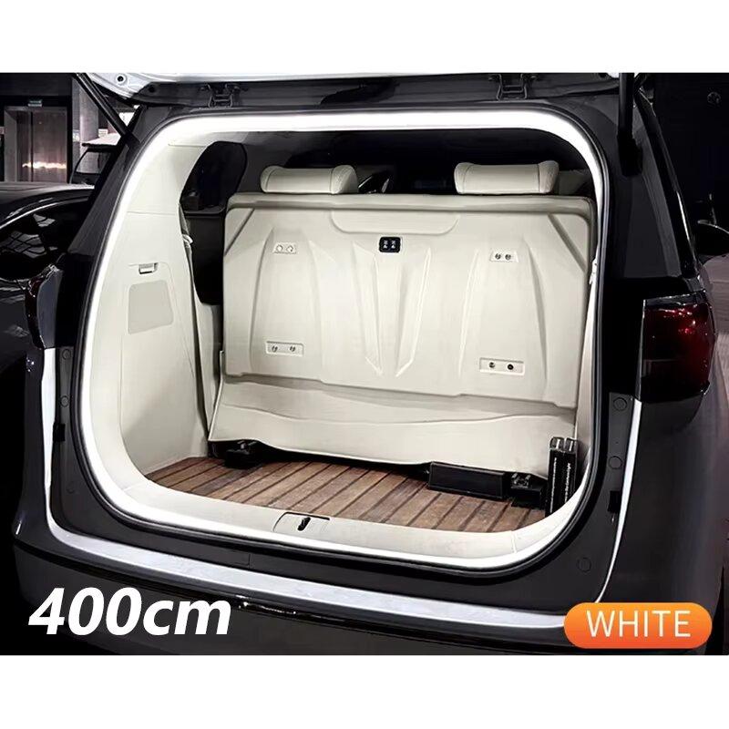 400CM Dynamic Trunk Flow Light for SUV/MPV PVC Flexible Car Scanning Flowing Light Strip Led Decorative Lamp Universal for 12V