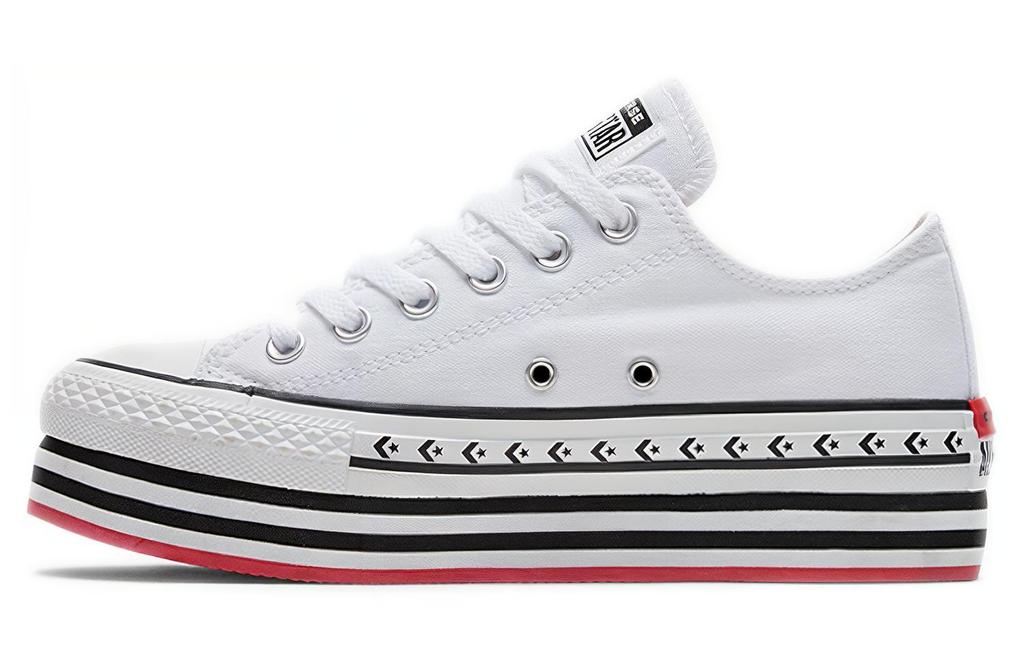 Кеды Chuck Taylor All Star Wmns Converse Платформа Слой Низкий 'Logo Play - White' Женские 566762C