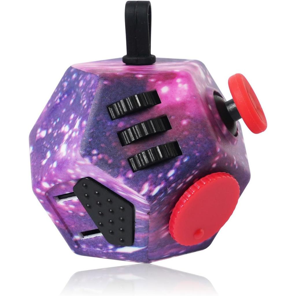 Маленькие игрушки-фиджет, 12-гранные кубические игрушки для детей и взрослых с тревогой, СДВГ, аутизмом и снятием стресса