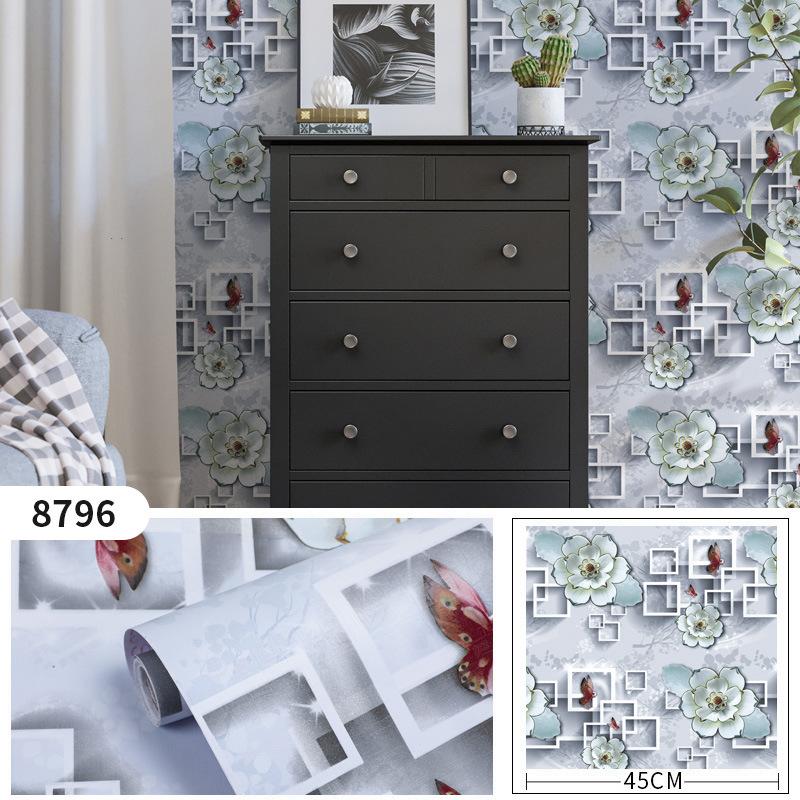 Утолщенные самоклеящиеся обои из ПВХ, водостойкие пасторальные обои для спальни, гостиной, настенная паста