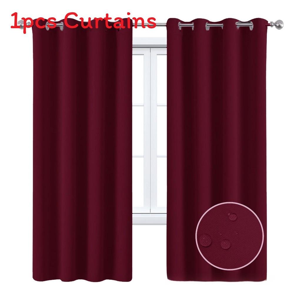 Insulated Blackout Curtains Curtain Bedroom Living Room Solid Color Curtain