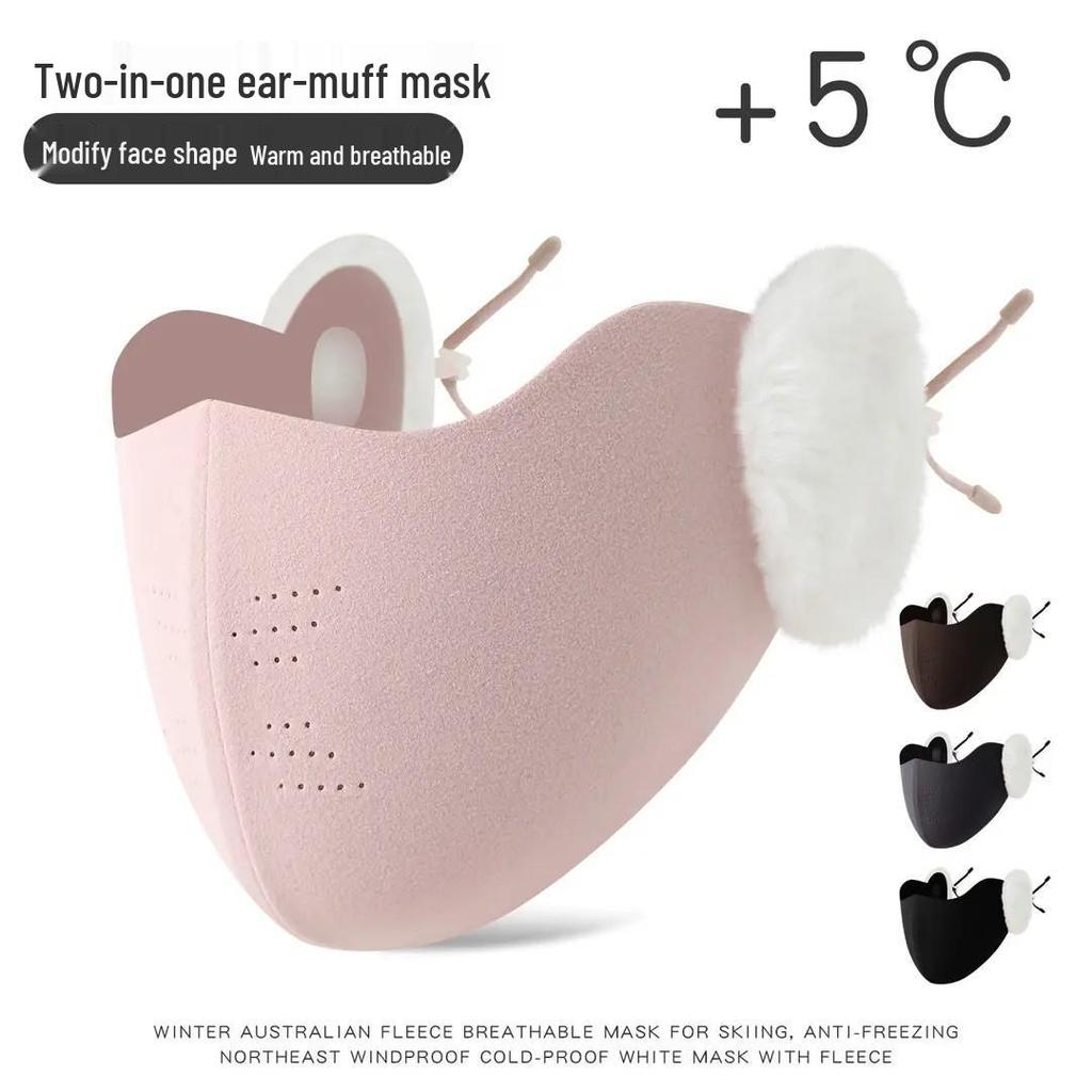 Newcomer Discount: Women's Fleece-Lined Mask & Ear Warmer for Autumn/Winter