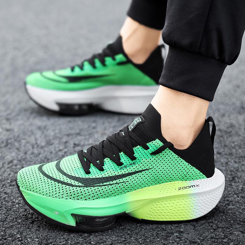 Gradual Change of Color Trend Sports Shoes for Men and Women Kipjog Break 2 Marathon Running Shoes Air Cushion Cushion Running Shoes Spot