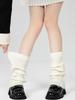 Acrylic Slouch Knitted Solid Khaki White Black Grey Breathable Keep Warm Leg Warmer Boot Socks for Women