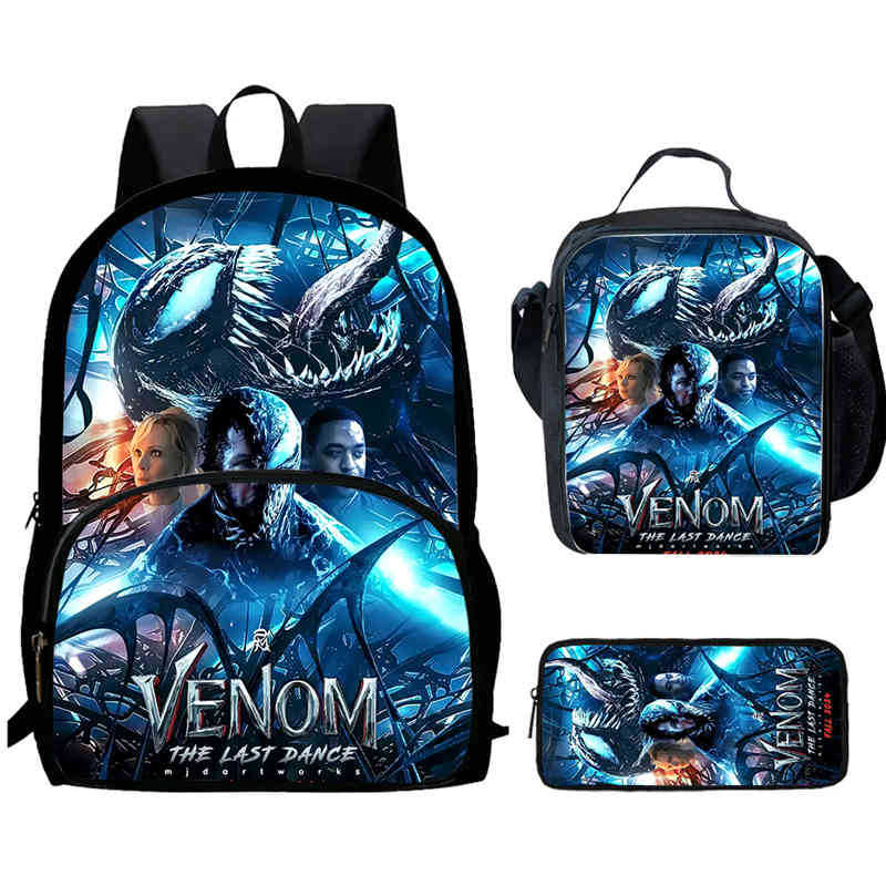 Школьный рюкзак Venom 3 Высокое разрешение Многофункциональный Оксфорд Легкий Рюкзак