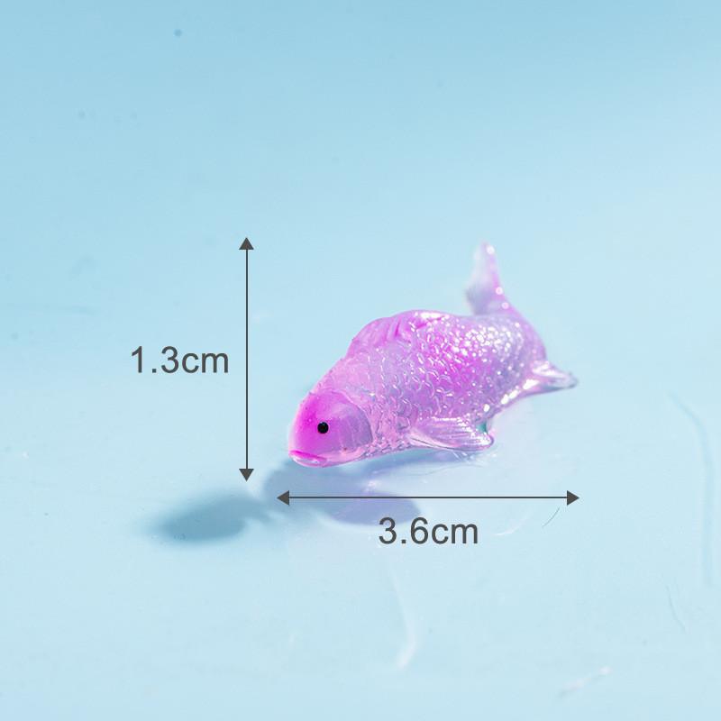 10Pcs/lot Multicolors Koi Fish Animal Miniatures Mini Figurine Fish Tank Fairy Garden Decoration Moss Terrarium Micro Landscape