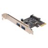 Карта расширения PCIE на USB 3.0 2 порта Скорость передачи 5 Гбит/с Горячая замена USB Карта расширения USB 3.0 Для Win XP для Vista