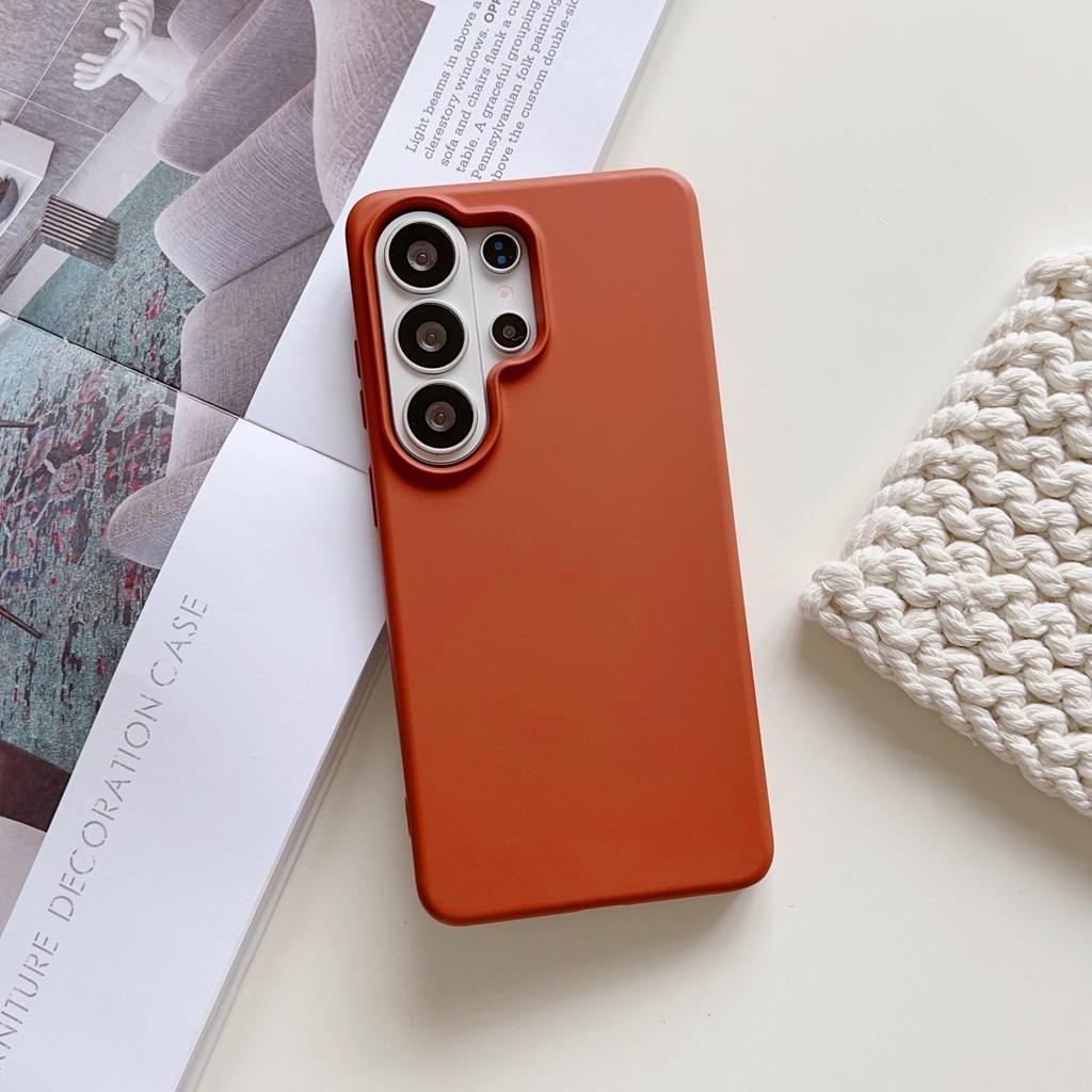 Original Liquid Silicone Shockproof Phone Case For Samsung S26 S25 Edge S24 FE Plus Ultra A57 A37 A17 A56 A36 Solid Color Cover