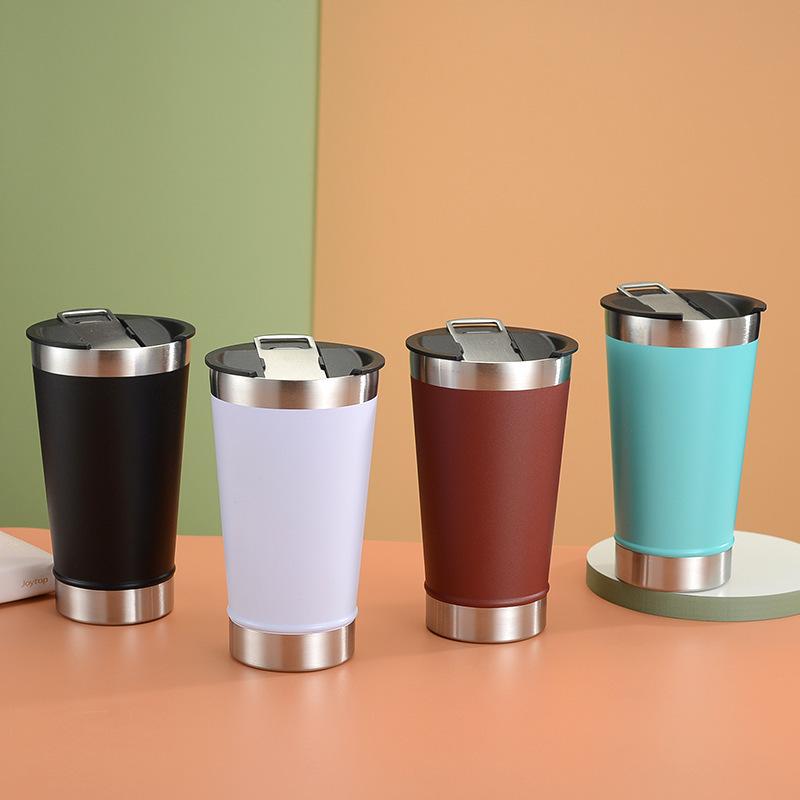 Beer Cup 304 Stainless Steel Vacuum Flask Car Cup Cone Bottle Opener Cup