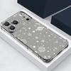 Чехол для телефона со звездным и лунным узором для iPhone 17e 17 16 15 Pro Max 14 13 Pro 16 Ударопрочный Прозрачный Мягкий ТПУ Карман для карты Задняя крышка