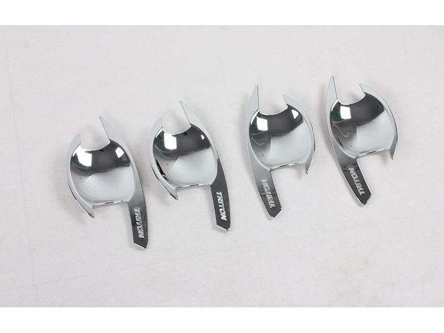 2015 L200/Triton ABS Гальванизированный Набор дверных чаш - 4 штуки Декоративная накладка