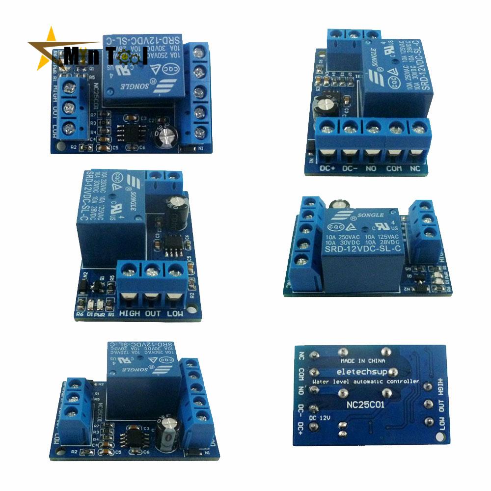DC 12V 2-в-1 Насос Контроллер подачи воды Датчик уровня жидкости Переключатель Релейный модуль для Мотора Аквариума Водохранилища Блок питания