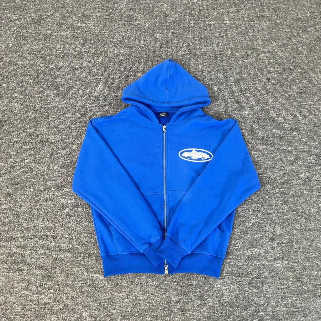 Мужская толстовка Corteiz Vibe с капюшоном на молнии, утепленная флисом, в стиле хип-хоп