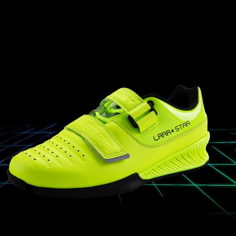 Бренд LARA STAR Липучка Петля Профессиональные Мужские Обувь для Пауэрлифтинга Нескользящие Приседания для Мужчин Женщин Зал Бодибилдинг Поднятие Тяжестей Кроссовки